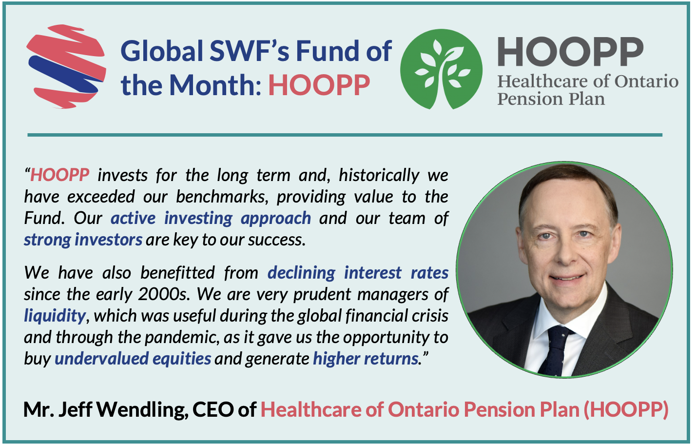 Fund of the Month (Jun'24): Healthcare of Ontario Pension Plan (HOOPP - Hoopp Healthcare Of Ontario Pension Plan